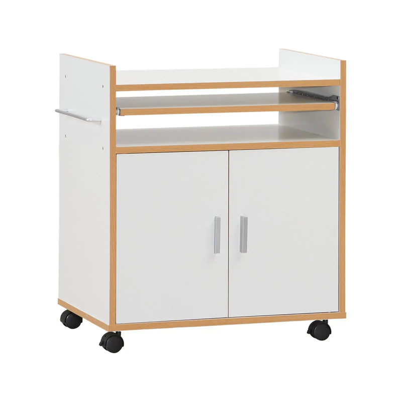 Kitchen Island on Wheels with Removable Shelf and Towel Rack by DirectDeals
