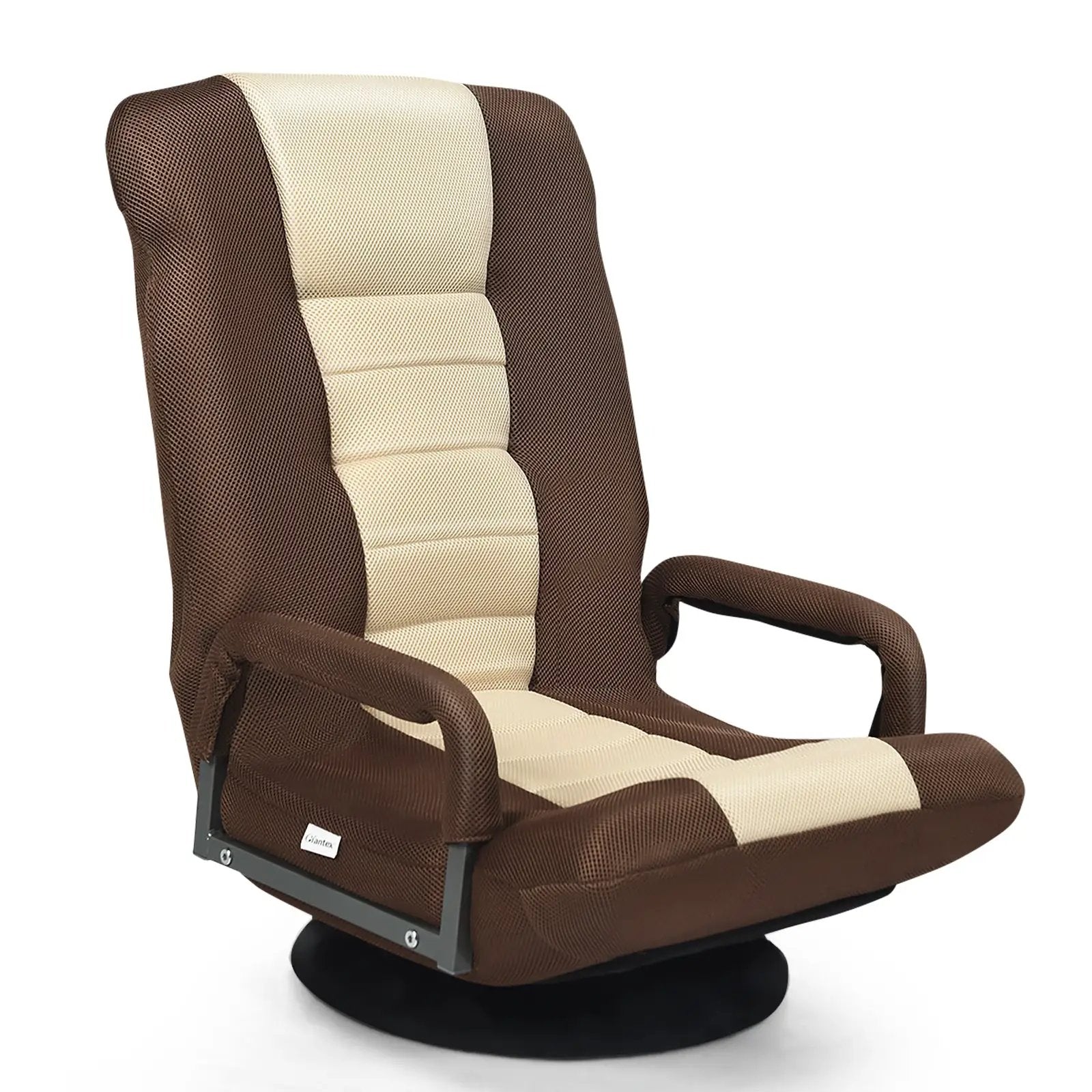 360-Degree Swivel Gaming Floor Chair with Foldable Adjustable Backrest by DirectDeals