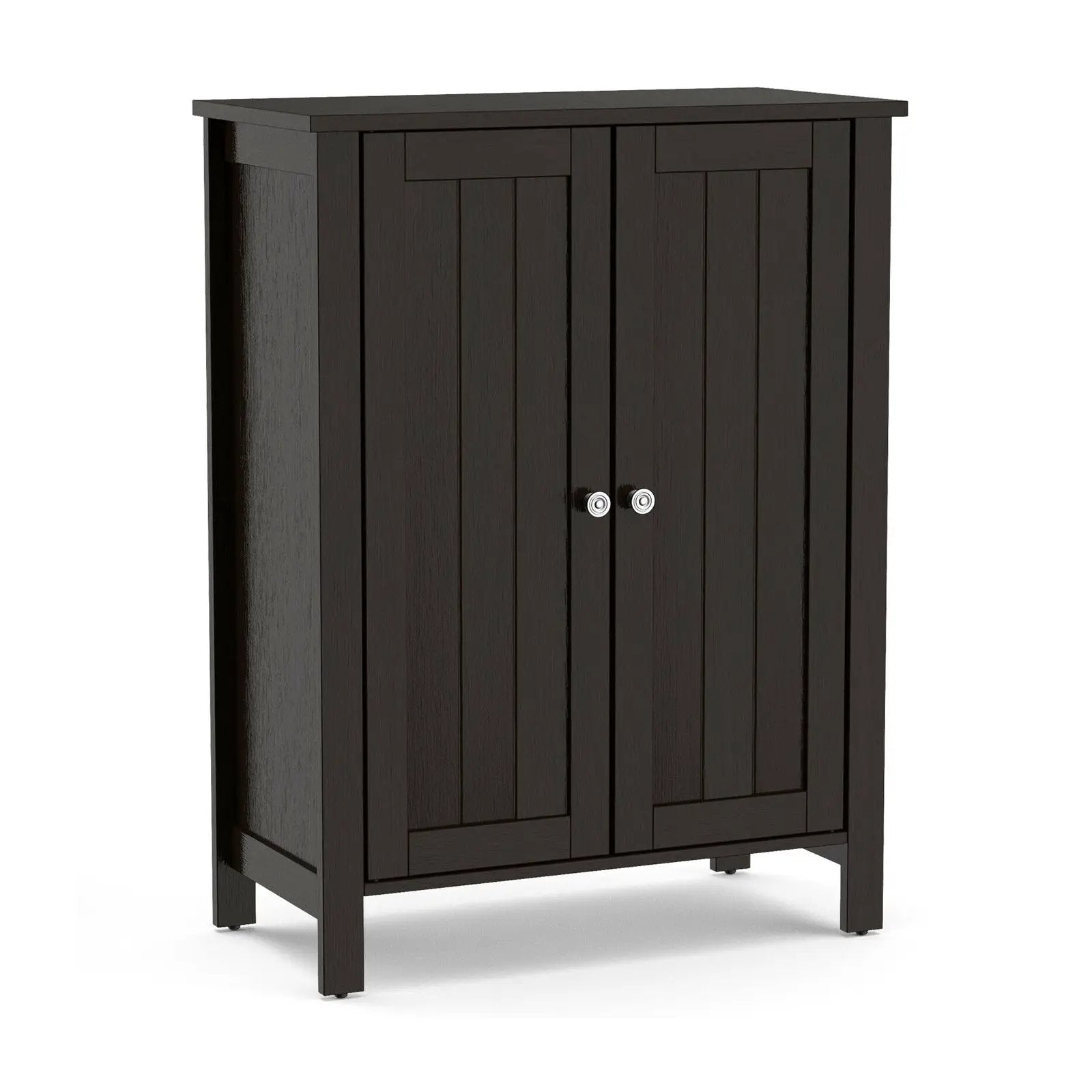 2-Door Bathroom Floor Storage Cabinet Space Saver Organizer by DirectDeals