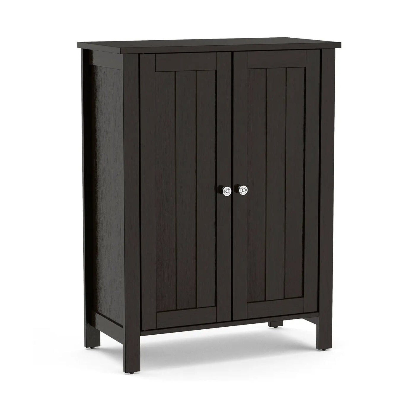 2-Door Bathroom Floor Storage Cabinet Space Saver Organizer by DirectDeals