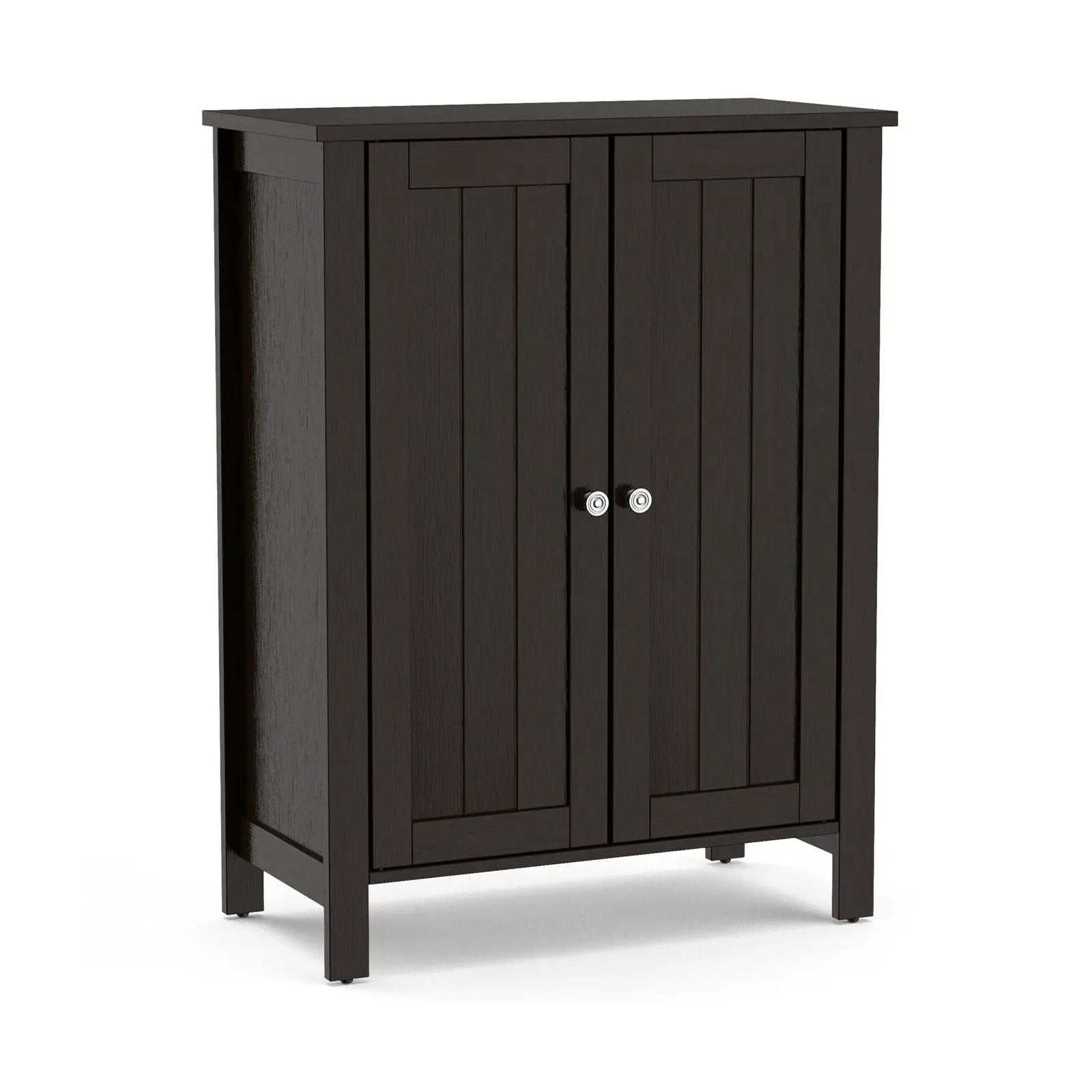 2-Door Bathroom Floor Storage Cabinet Space Saver Organizer by DirectDeals