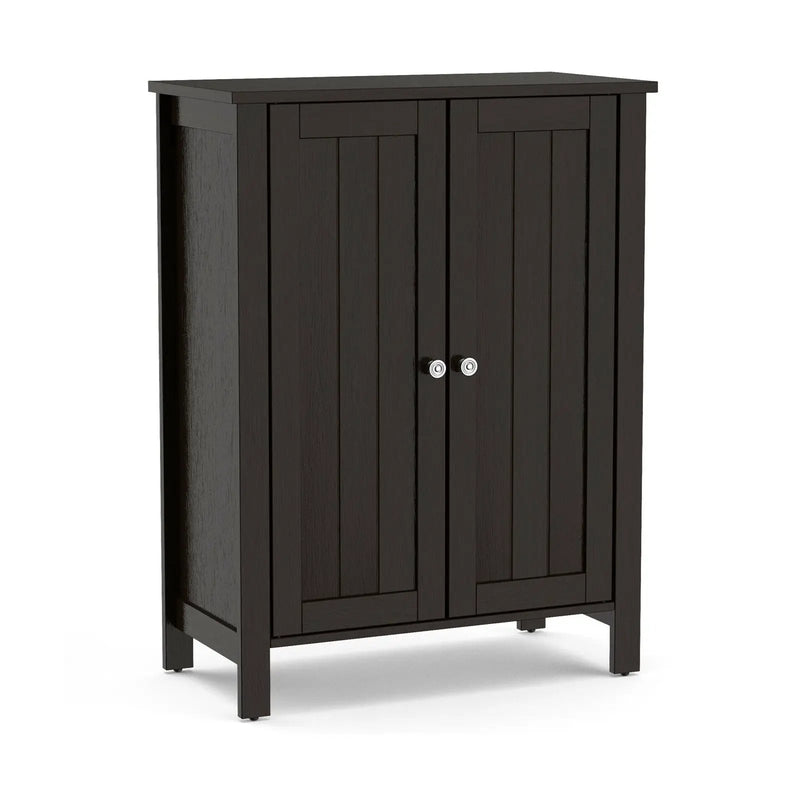 2-Door Bathroom Floor Storage Cabinet Space Saver Organizer by DirectDeals