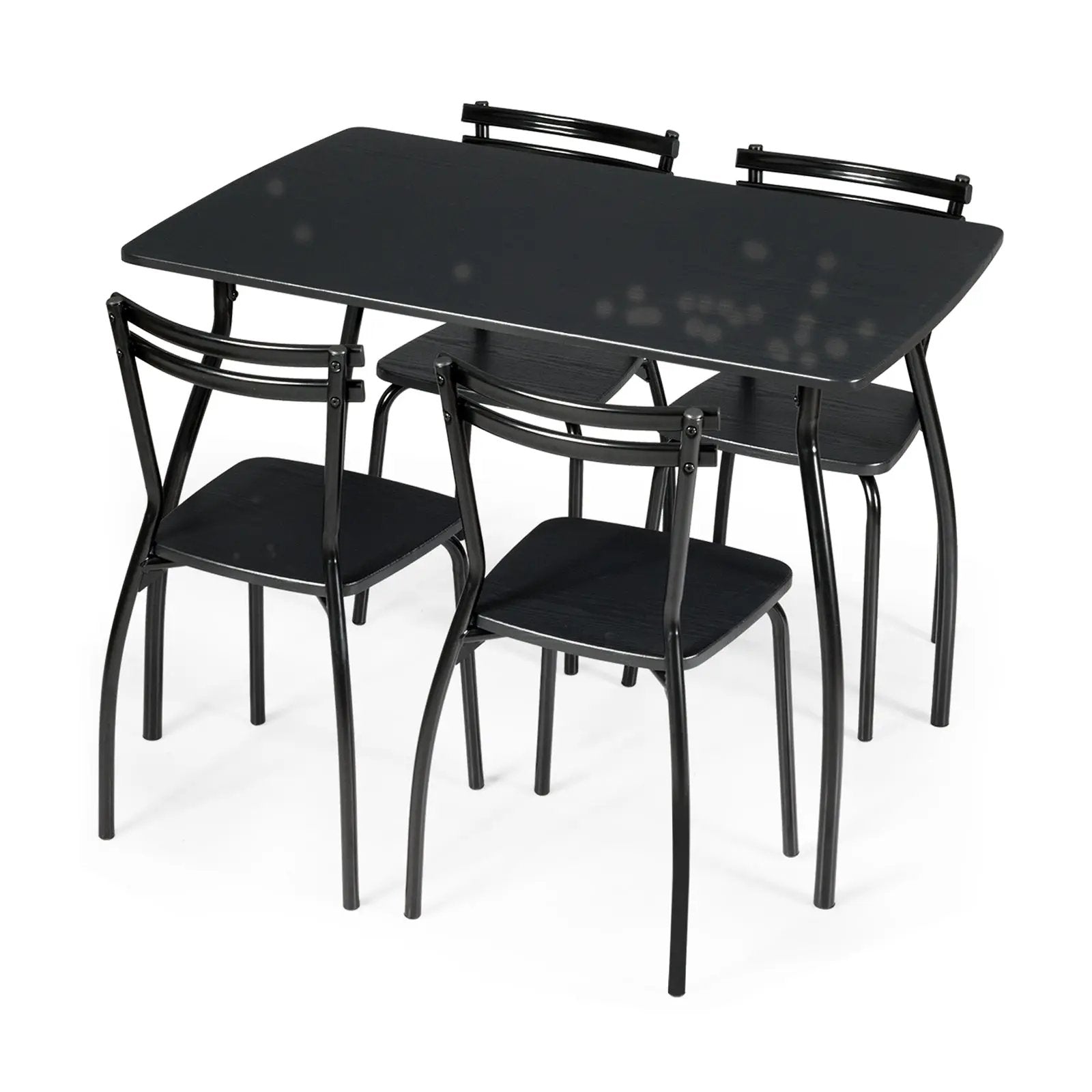 5 Pieces Dining Table Set with 4 Chairs and Backrests by DirectDeals