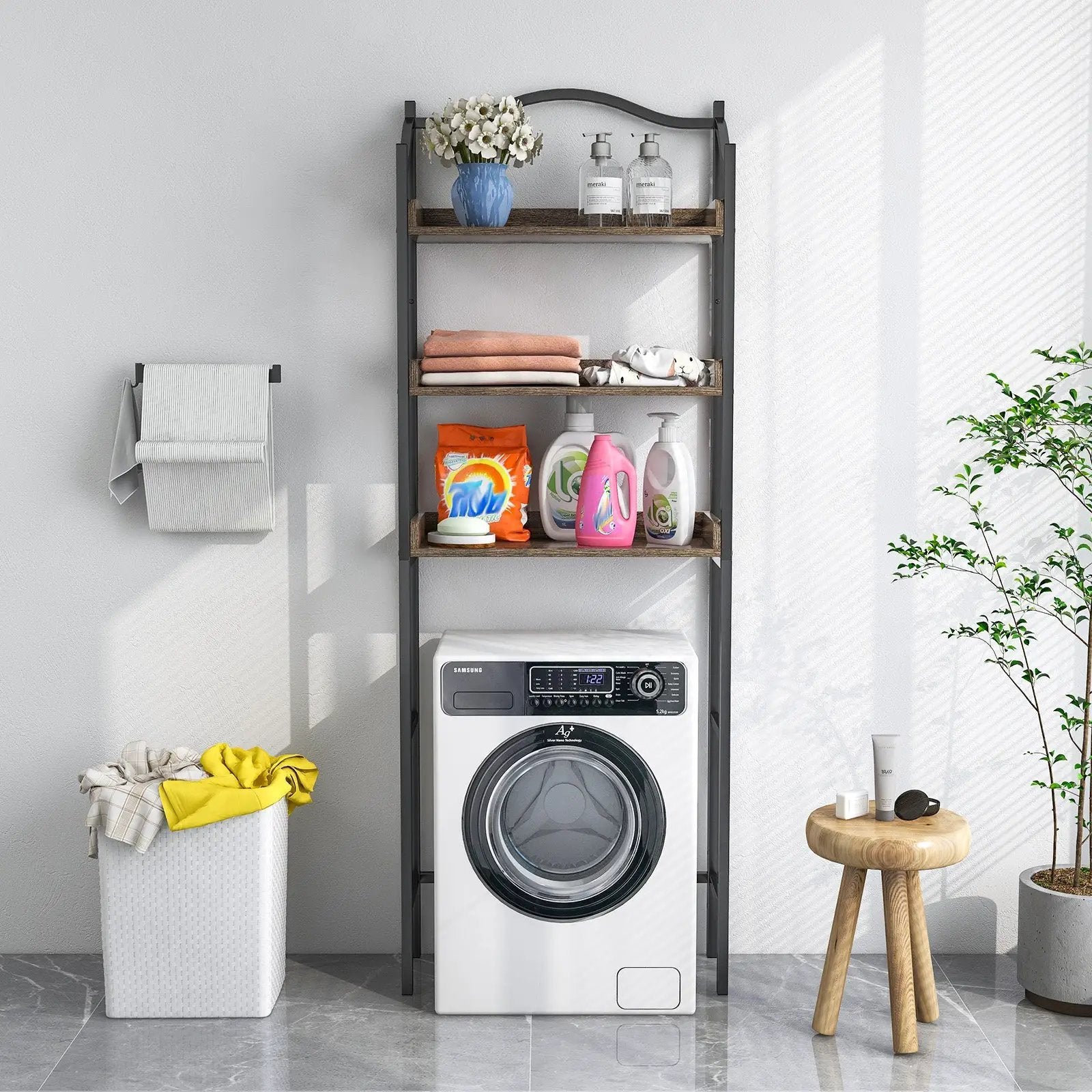 3-Tier Over-The-Toilet Bathroom Spacesaver Storage Rack by DirectDeals