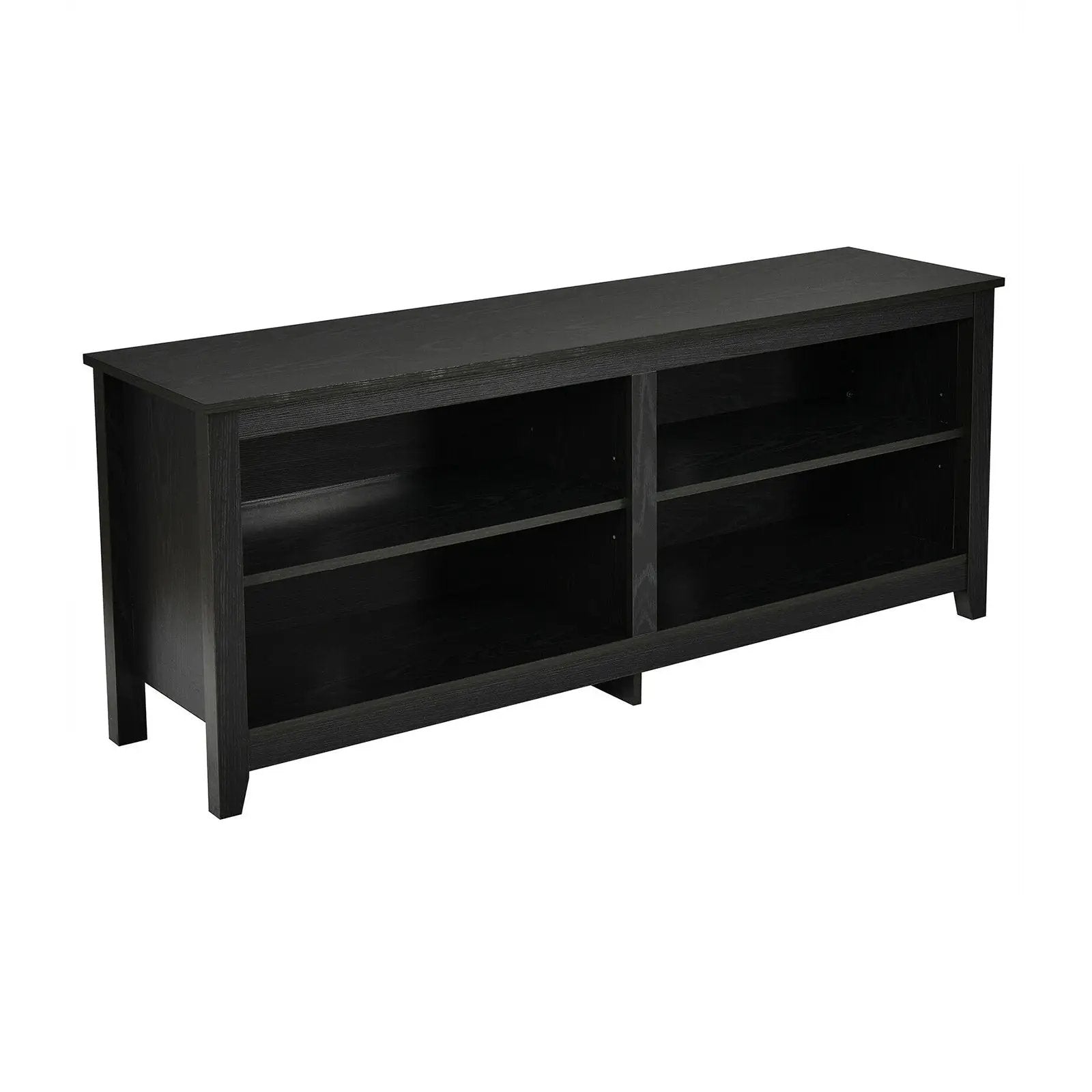 4-Cubby TV Stand for TV's up to 65 Inch with 3-Position Height Adjustable Shelf by DirectDeals