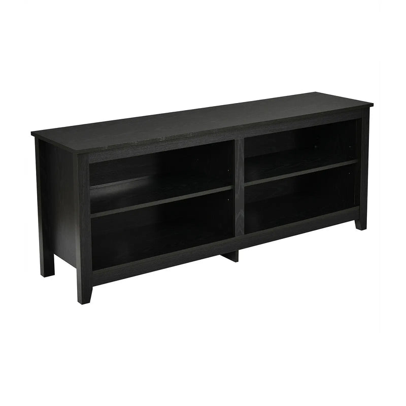 4-Cubby TV Stand for TV's up to 65 Inch with 3-Position Height Adjustable Shelf by DirectDeals