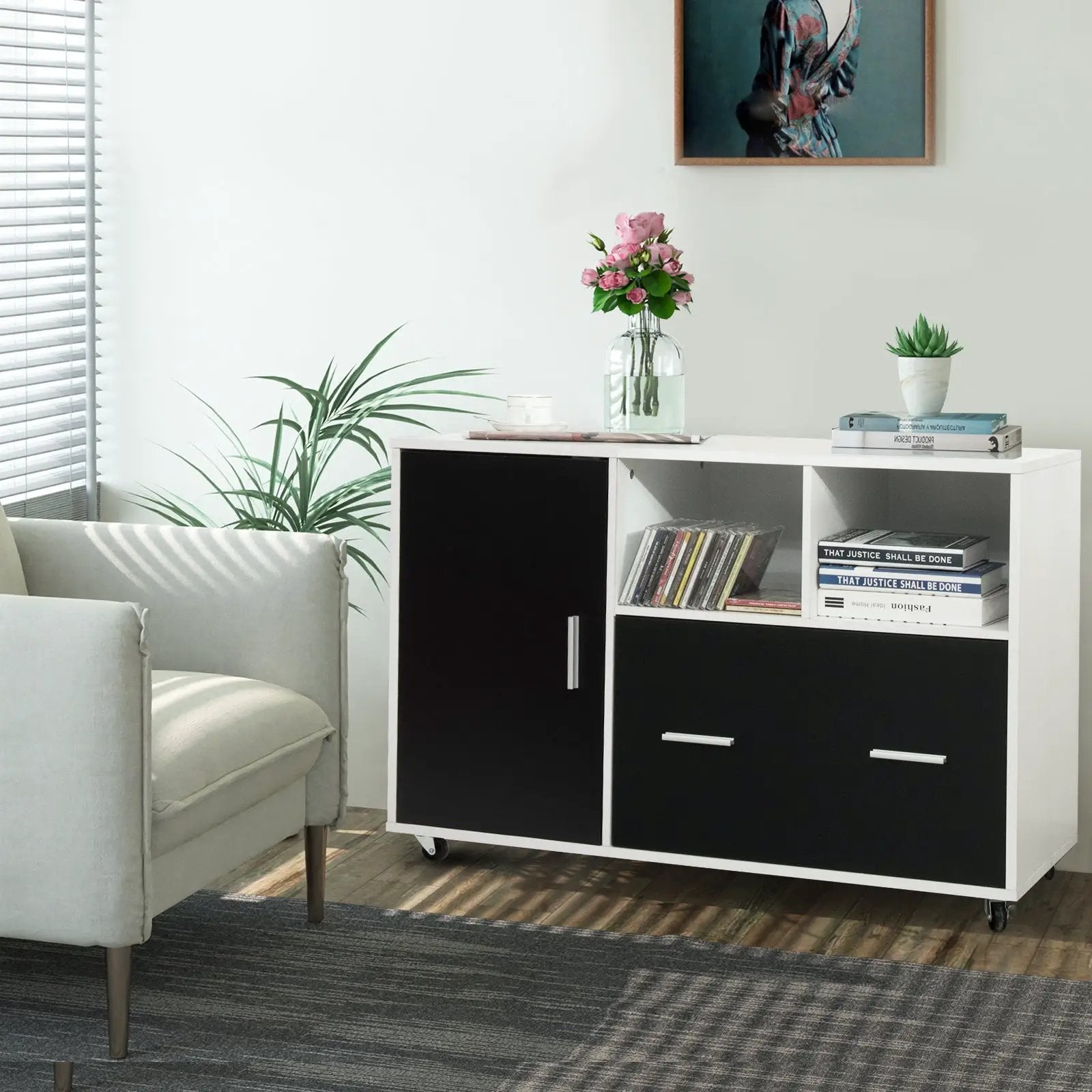 Lateral Mobile File Storage Cabinet by DirectDeals