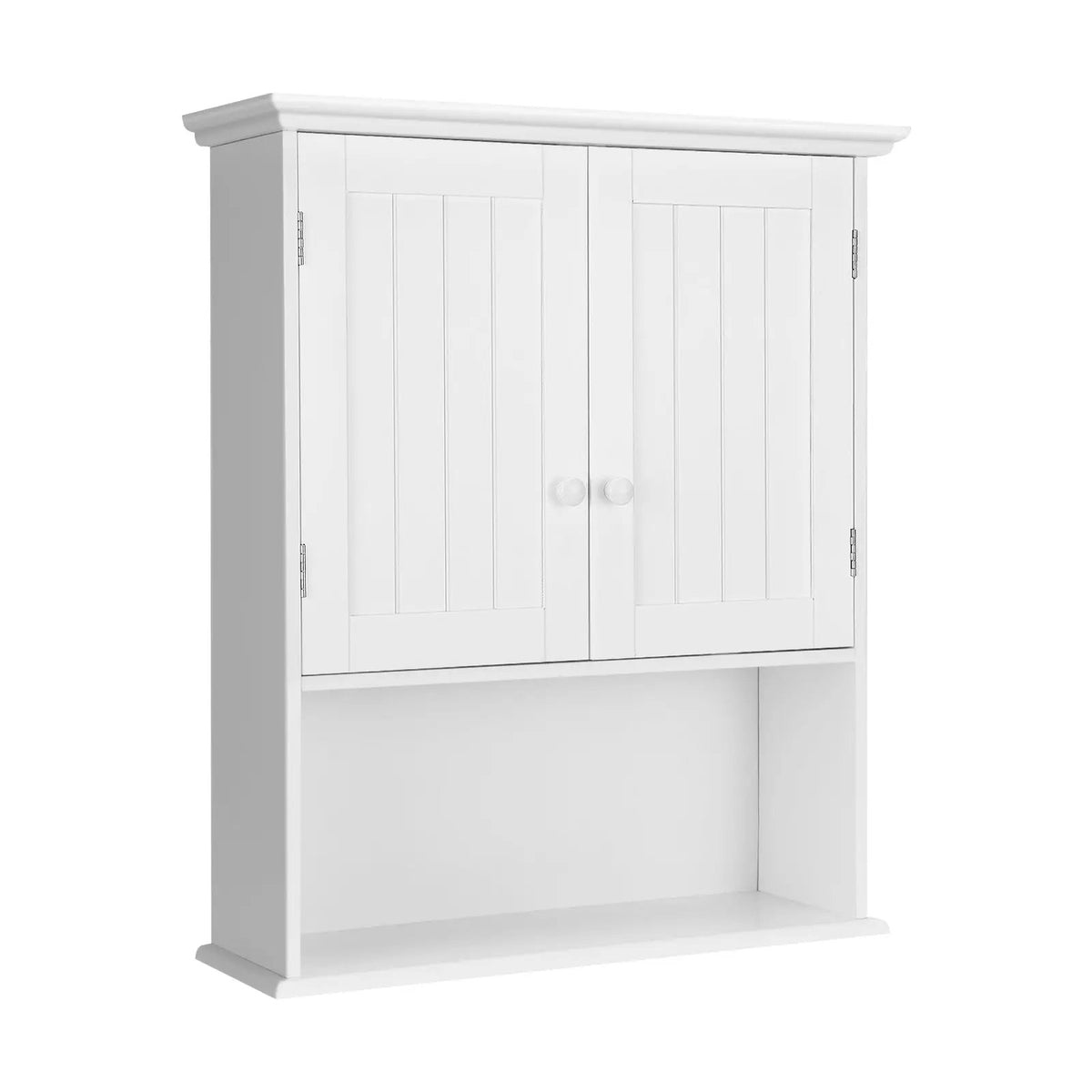 2-Door Wall Mount Bathroom Storage Cabinet with Open Shelf by DirectDeals