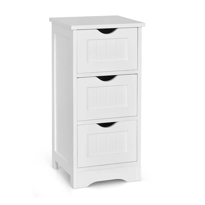 Bathroom Floor Freestanding Storage Organizer with 3 Drawers by DirectDeals