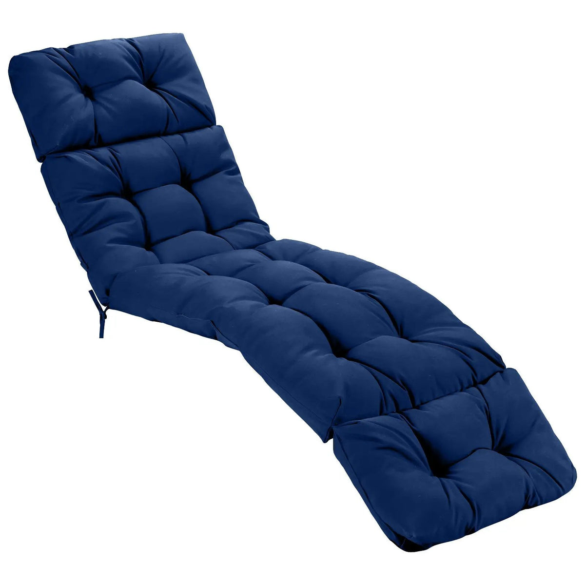 Outdoor Lounge Chaise Cushion with String Ties for Garden Poolside by DirectDeals