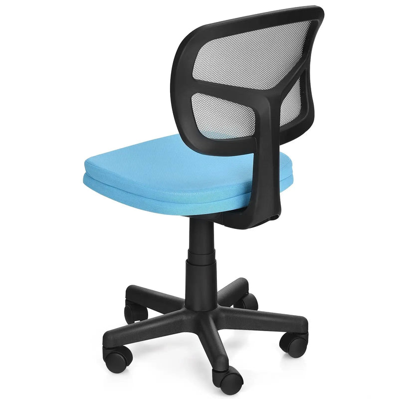 Armless Computer Chair with Height Adjustment and Breathable Mesh for Home Office by DirectDeals