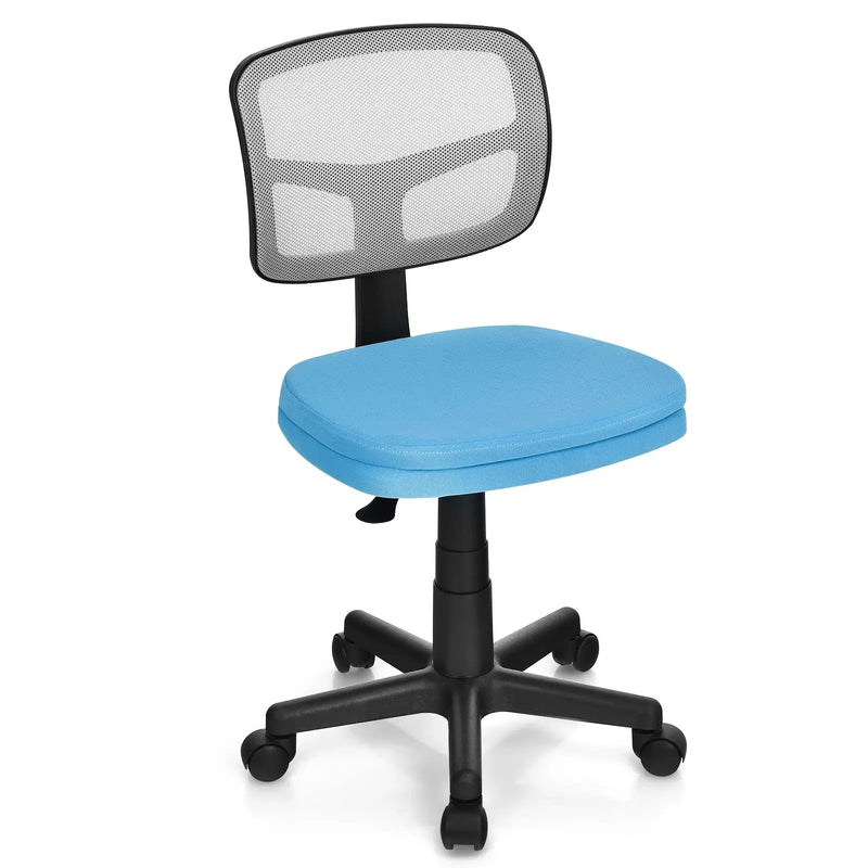 Armless Computer Chair with Height Adjustment and Breathable Mesh for Home Office by DirectDeals