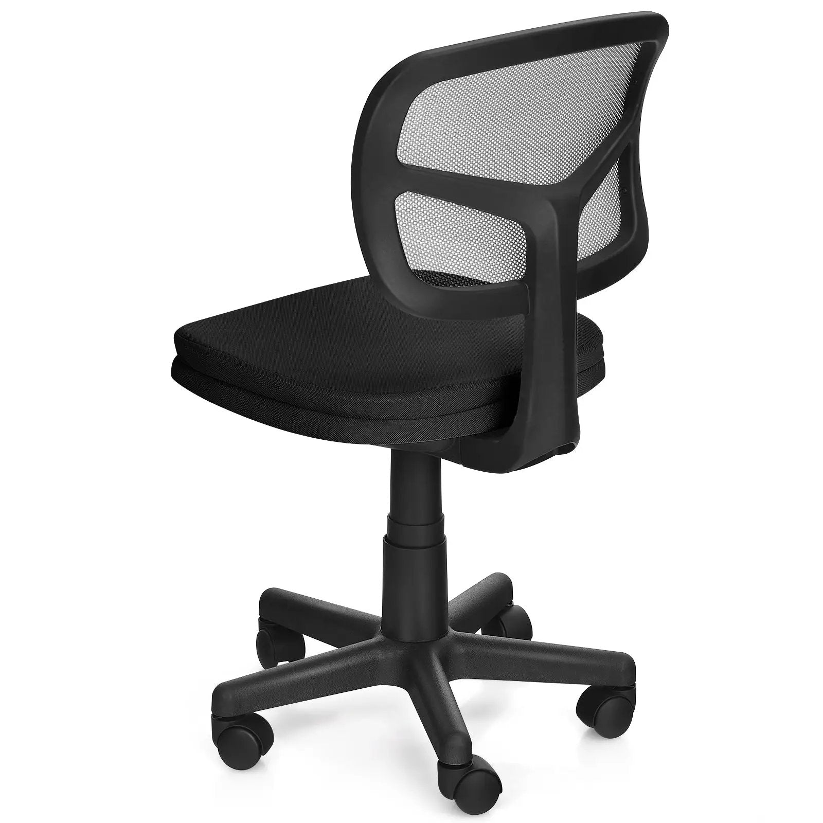 Armless Computer Chair with Height Adjustment and Breathable Mesh for Home Office by DirectDeals