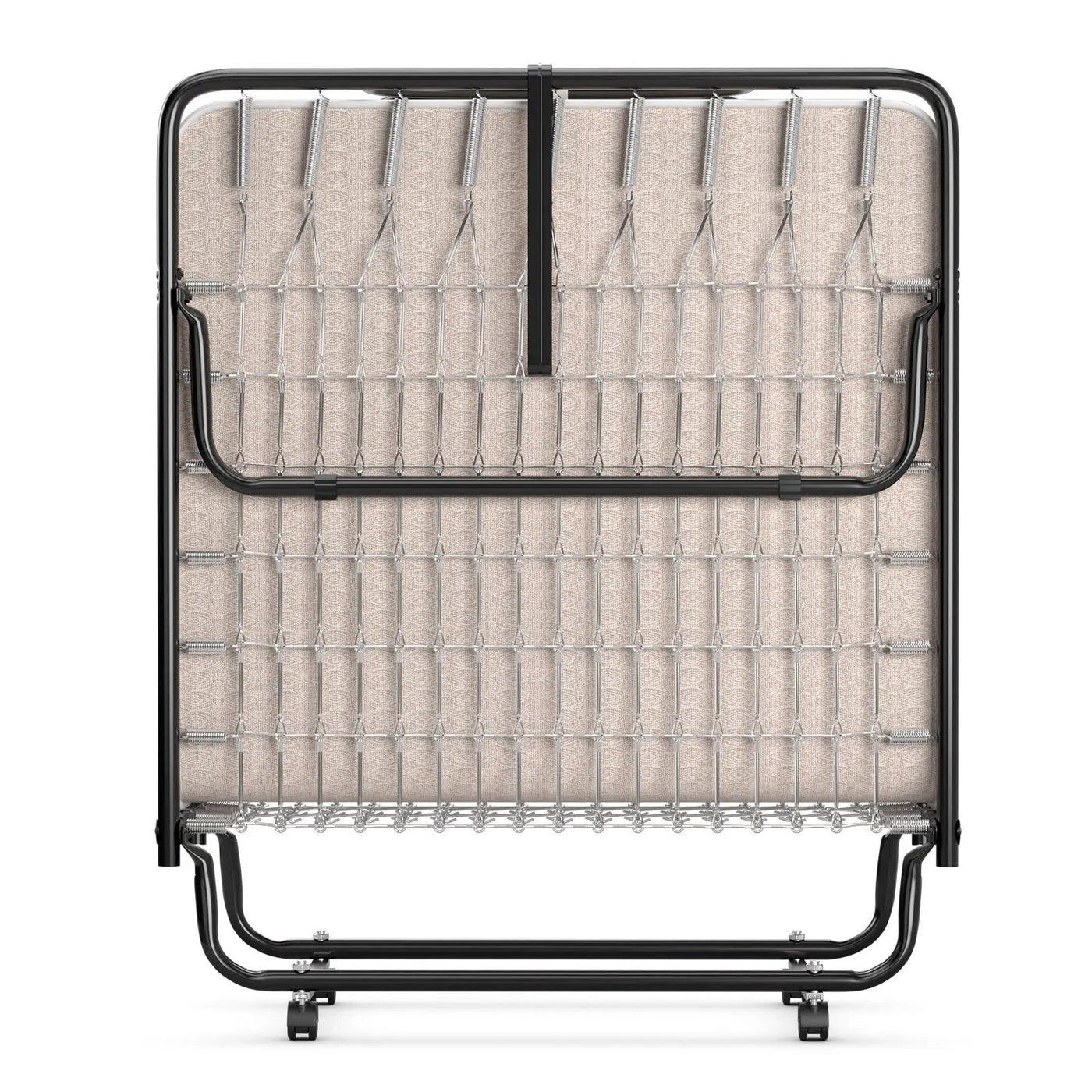 Rollaway Guest Bed with Sturdy Steel Frame and Memory Foam Mattress Made in Italy by DirectDeals