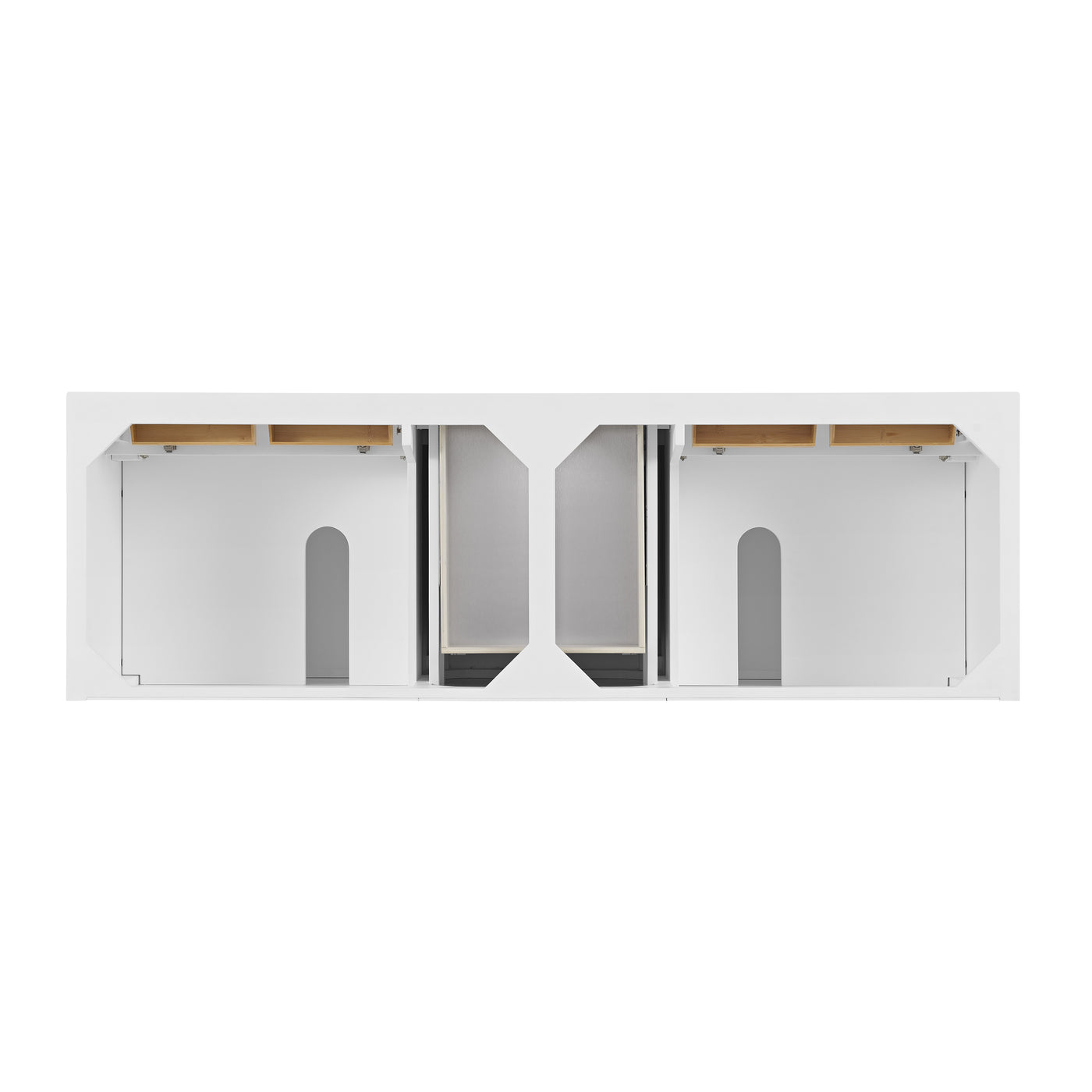 James Martin Lorelai 72" Double Bathroom Vanity, Bright White by James Martin