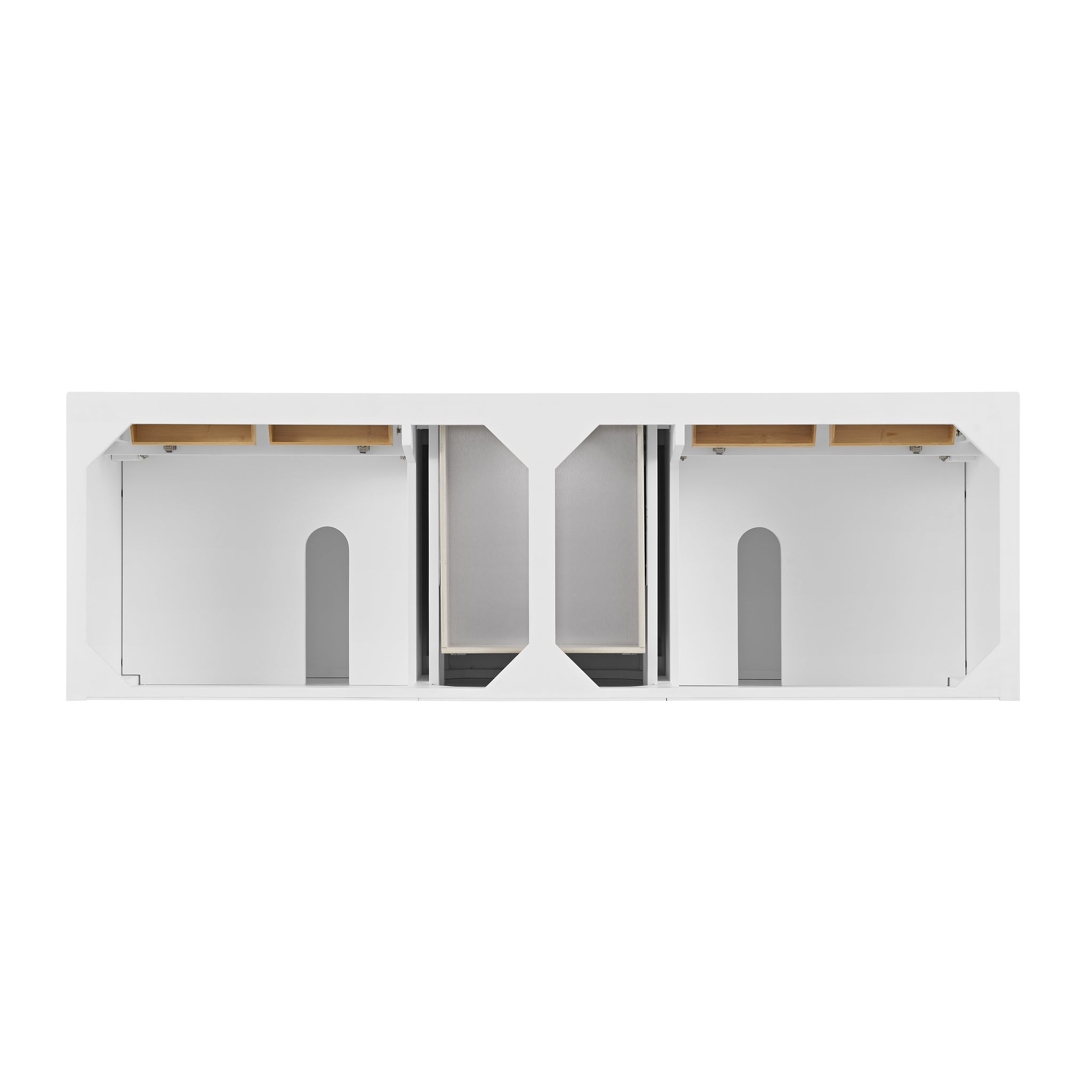James Martin Lorelai 72" Double Bathroom Vanity, Bright White by James Martin