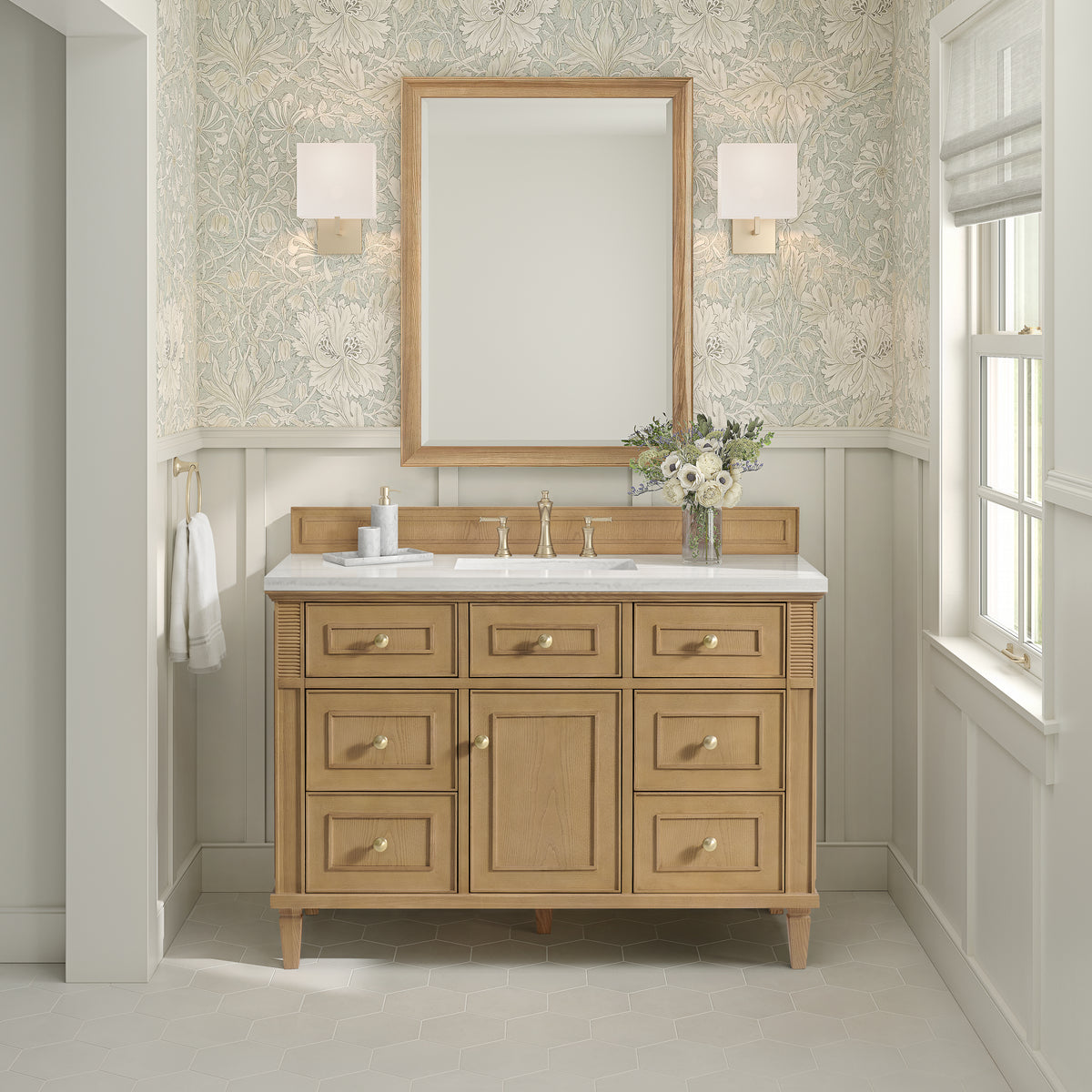 James Martin Lorelai 48" Single Bathroom Vanity, Light Natural Oak, view 38