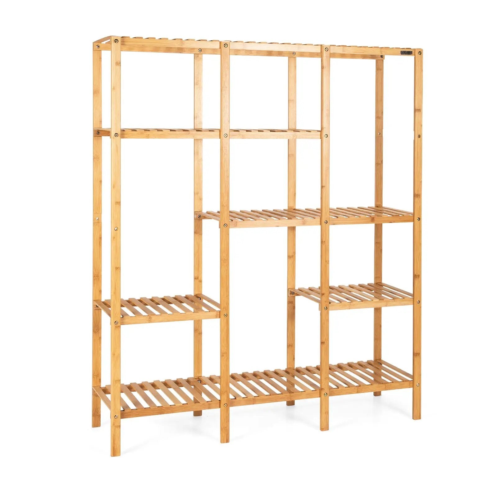 Multifunctional Bamboo Shelf Storage Organizer Rack by DirectDeals