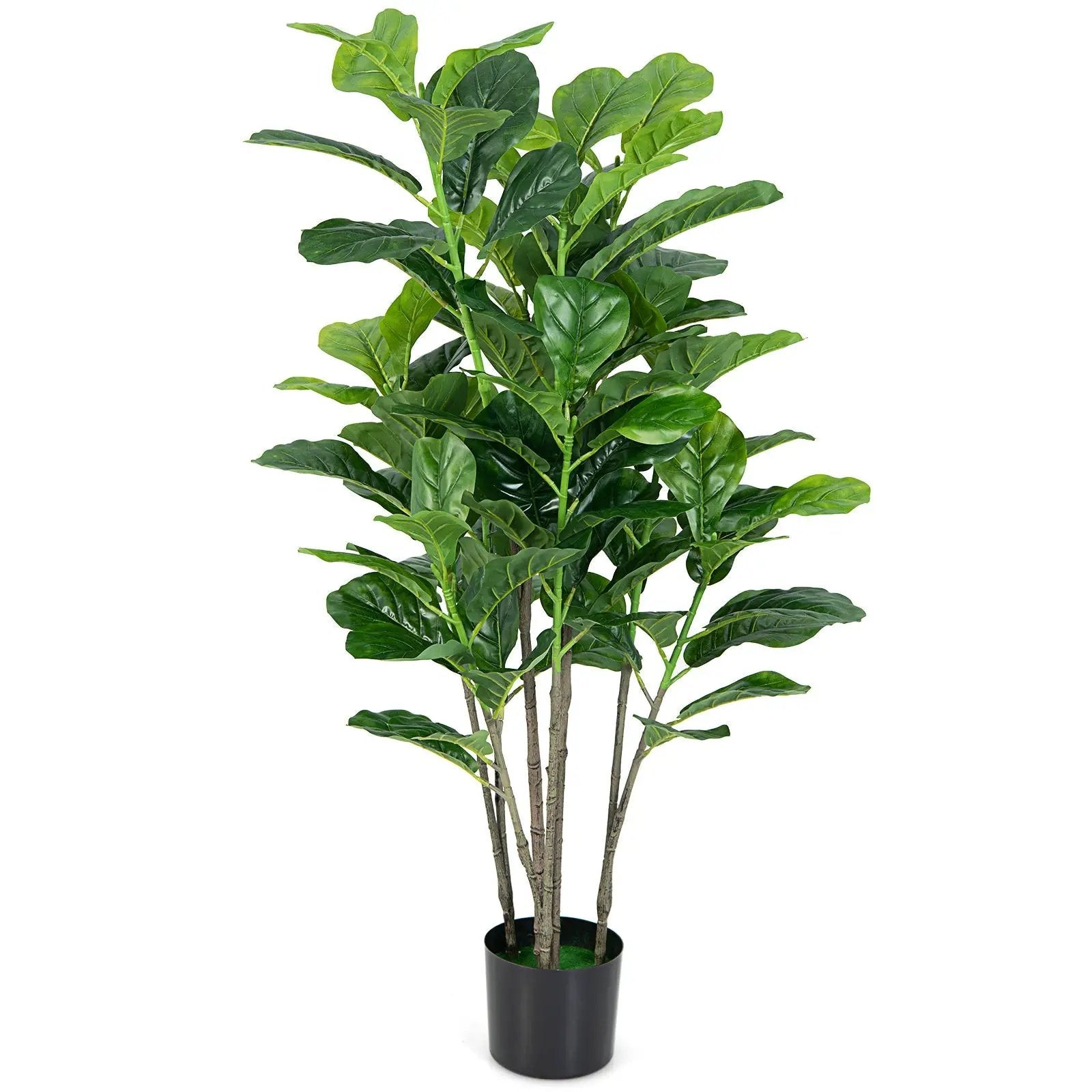 51 Inch 2-Pack Artificial Fiddle Leaf Fig Tree for Indoor and Outdoor by DirectDeals