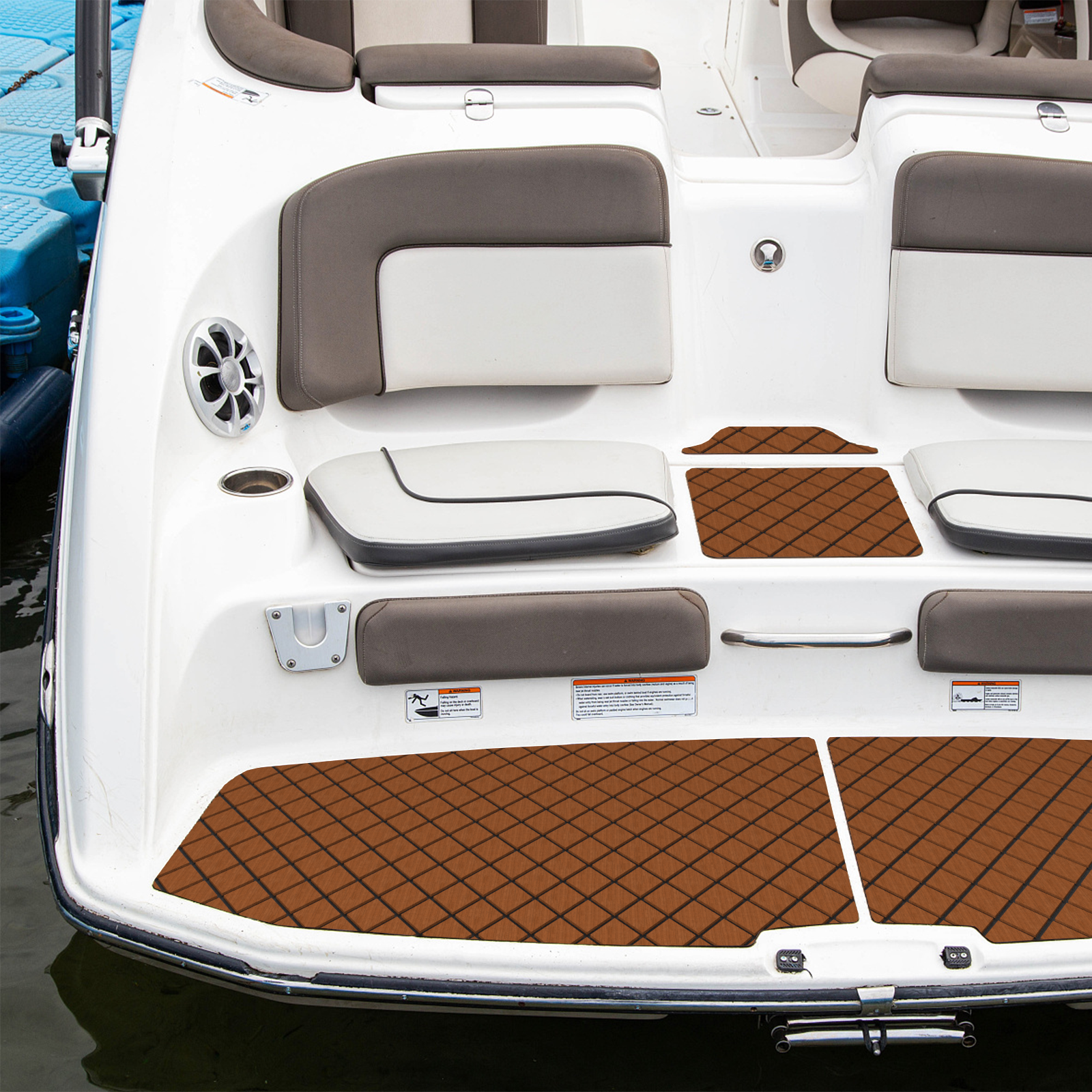 EVA Foam Boat Decking Sheet with Diamond Shape for Boat Surfboard-Brown by DirectDeals