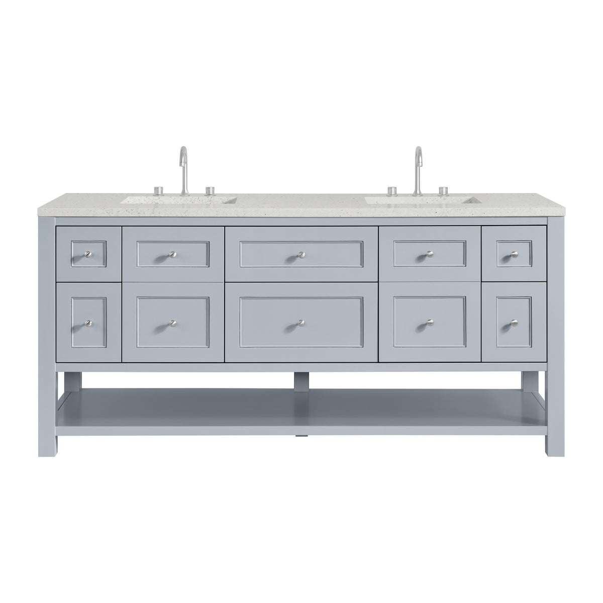 James Martin Breckenridge 72" Double Bathroom Vanity, Serenity Blue, view 24