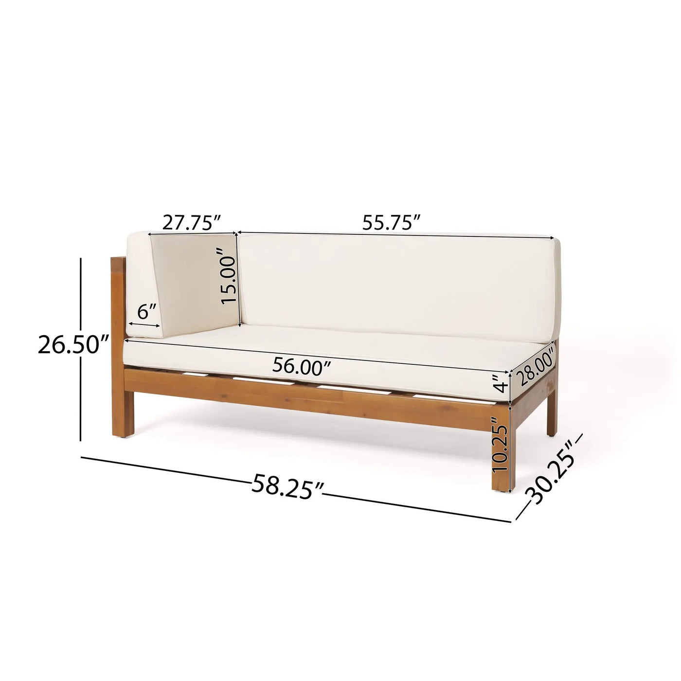 Brava X-Back Left Corner Bench Set of 2 by HouseOfZazla