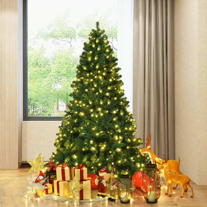 7 Feet PVC Artificial Christmas Tree with LED Lights by DirectDeals