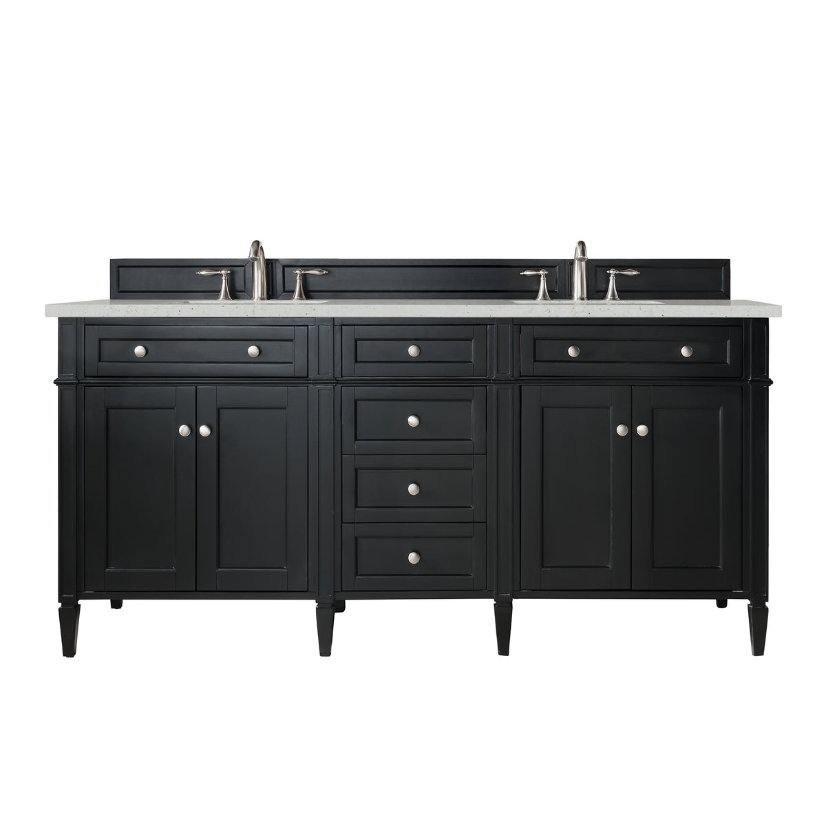 James Martin Brittany 72" Double Bathroom Vanity, Black Onyx, view 25