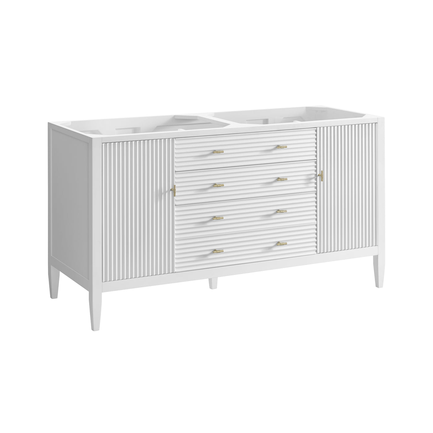 James Martin Myrrin 60" Double Bathroom Vanity, Bright White, view 27