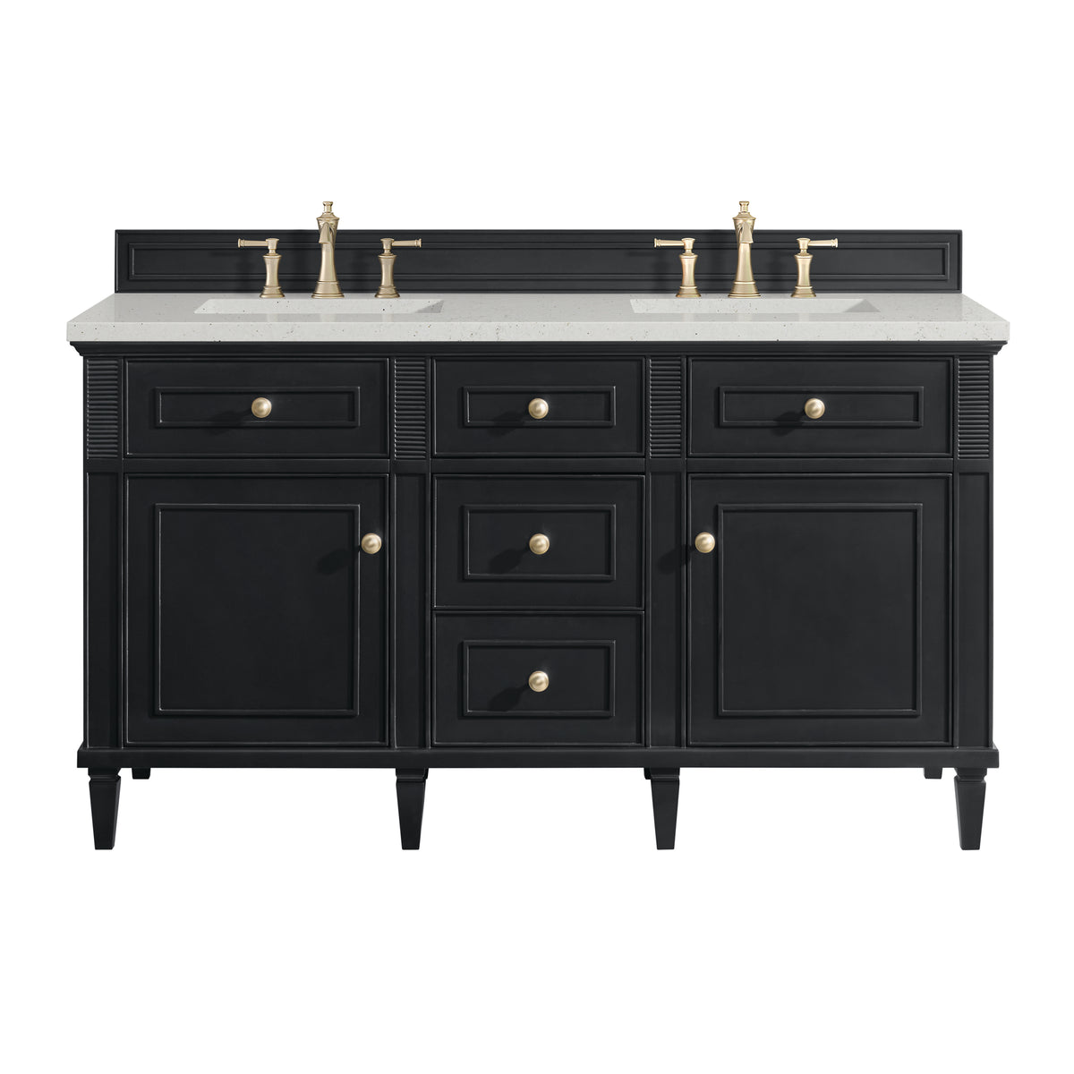 James Martin Lorelai 60" Double Bathroom Vanity, Black Onyx, view 28
