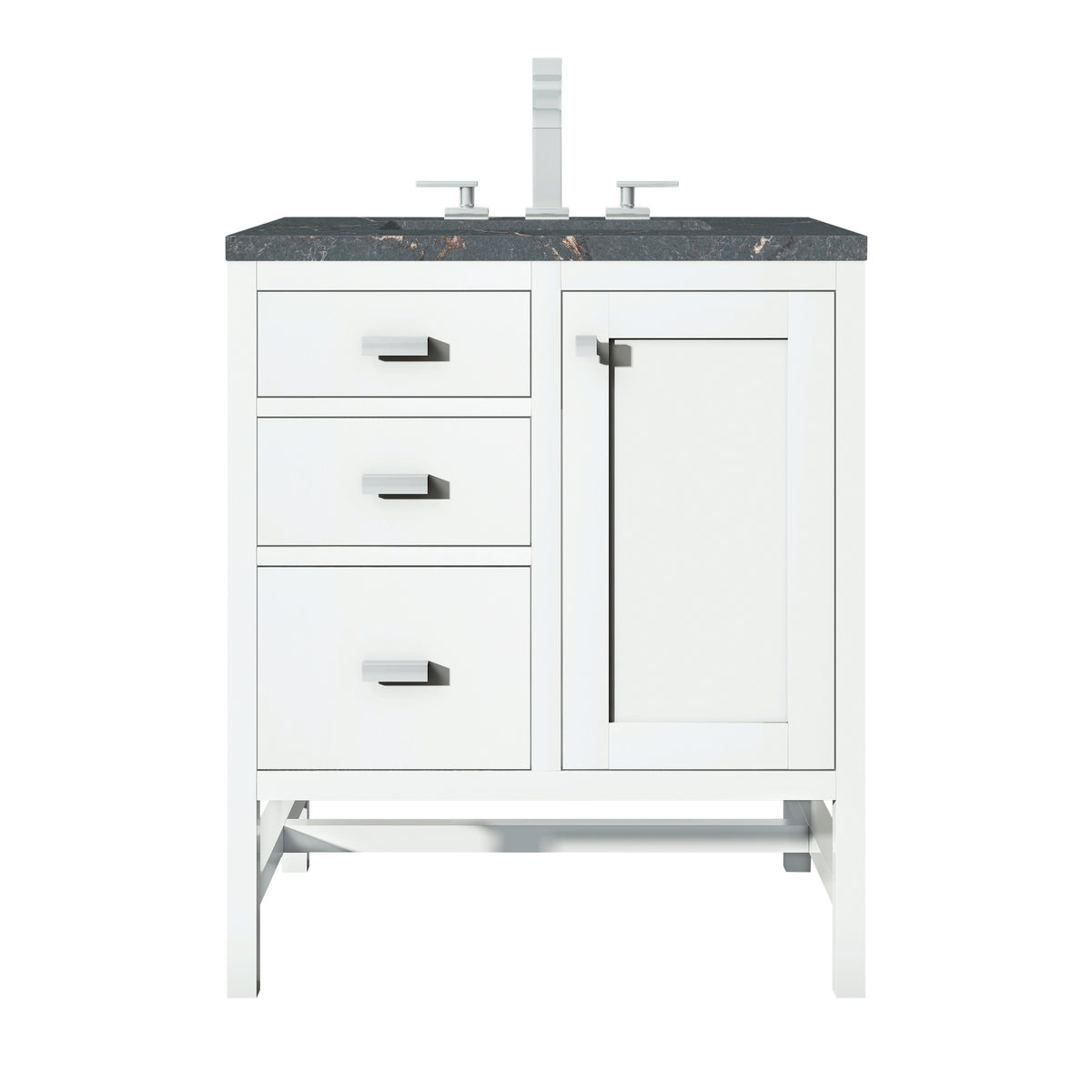 James Martin Addison 30" Single Bathroom Vanity, Glossy White, view 40