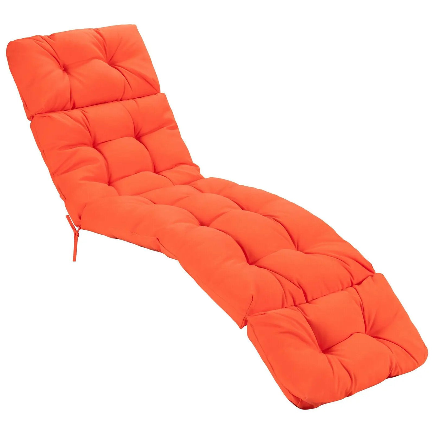 Outdoor Lounge Chaise Cushion with String Ties for Garden Poolside by DirectDeals