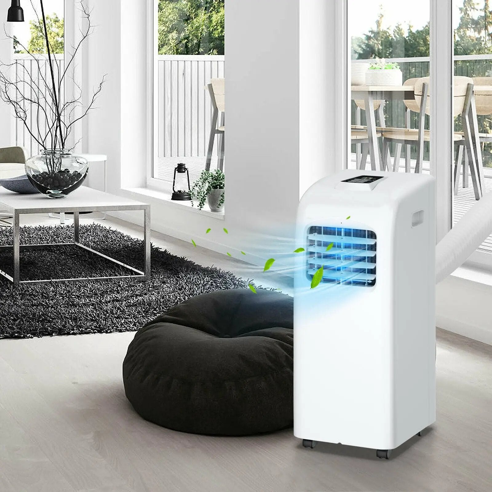 8000 BTU(Ashrae) Portable Air Conditioner with Dehumidifier Function by DirectDeals