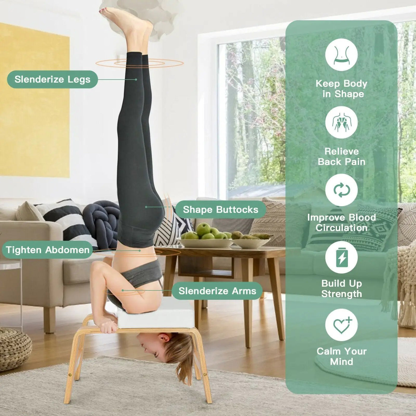 Yoga Headstand Bench by DirectDeals