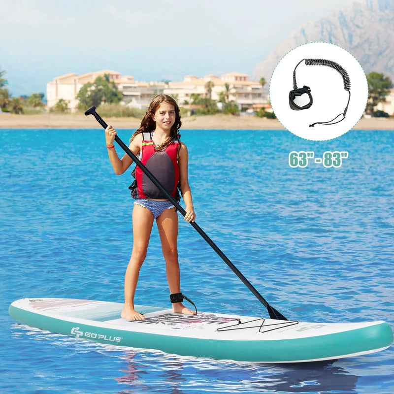 10.5 ft Inflatable Stand Up Paddle Board Surfboard with Aluminum Paddle Pump by DirectDeals