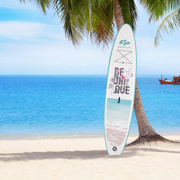 10.5 ft Inflatable Stand Up Paddle Board Surfboard with Aluminum Paddle Pump, photo 2 of 16