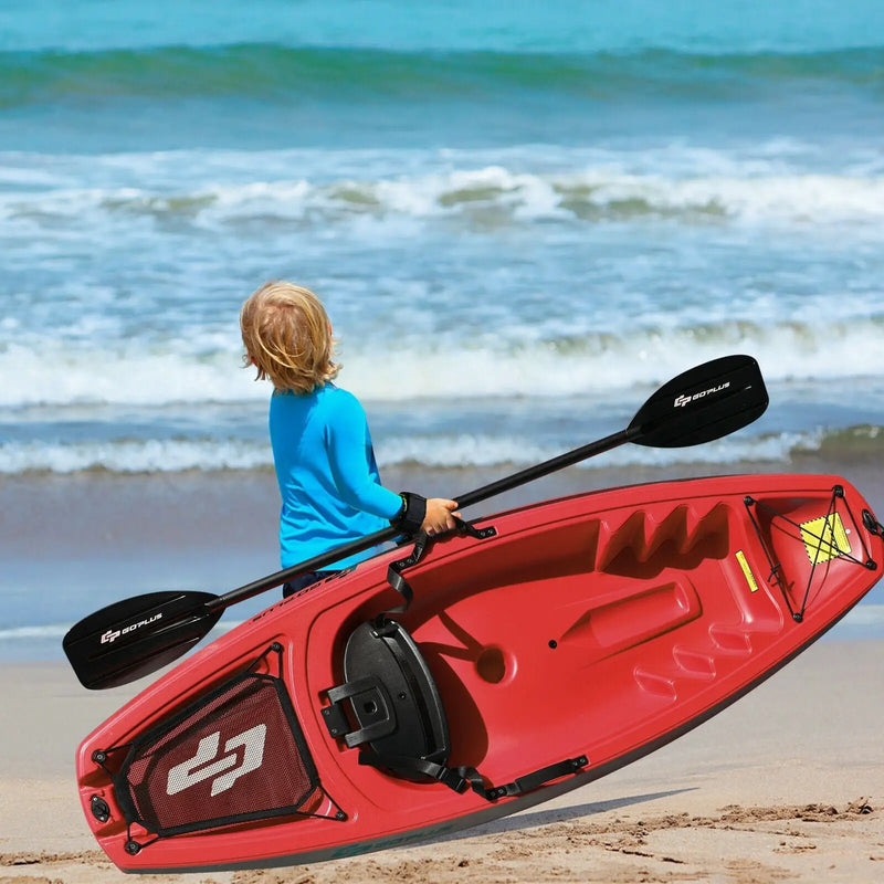 6 Feet Youth Kids Kayak with Bonus Paddle and Folding Backrest for Kid Over 5 by DirectDeals