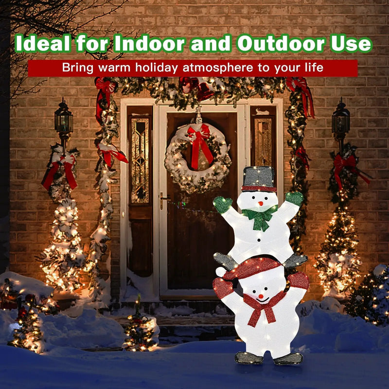 54 Inch Snowman Xmas Decorations with UL Certified Plug by DirectDeals
