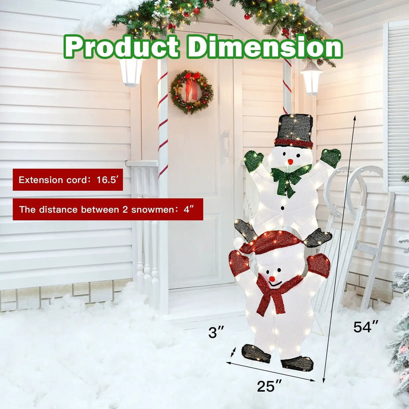 54 Inch Snowman Xmas Decorations with UL Certified Plug by DirectDeals