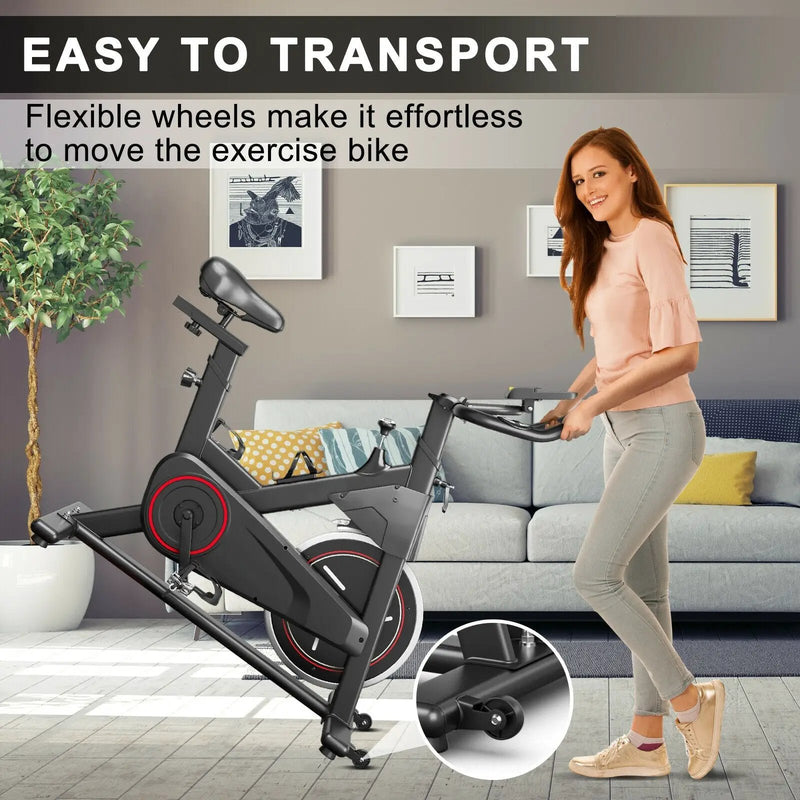 Stationary Exercise Bike with Adjustable Fitness Saddle by DirectDeals