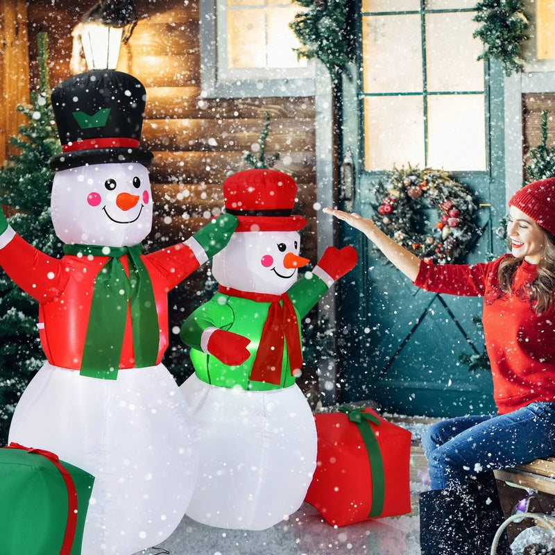 6 Feet Christmas Inflatable Snowmen Blow Up Christmas Decoration by DirectDeals