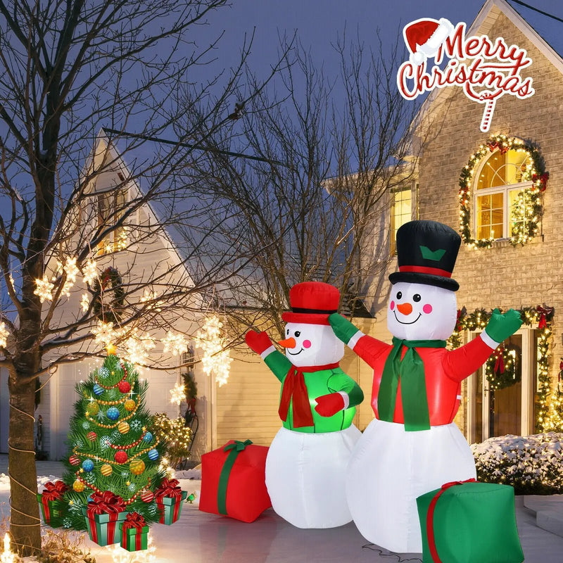 6 Feet Christmas Inflatable Snowmen Blow Up Christmas Decoration by DirectDeals