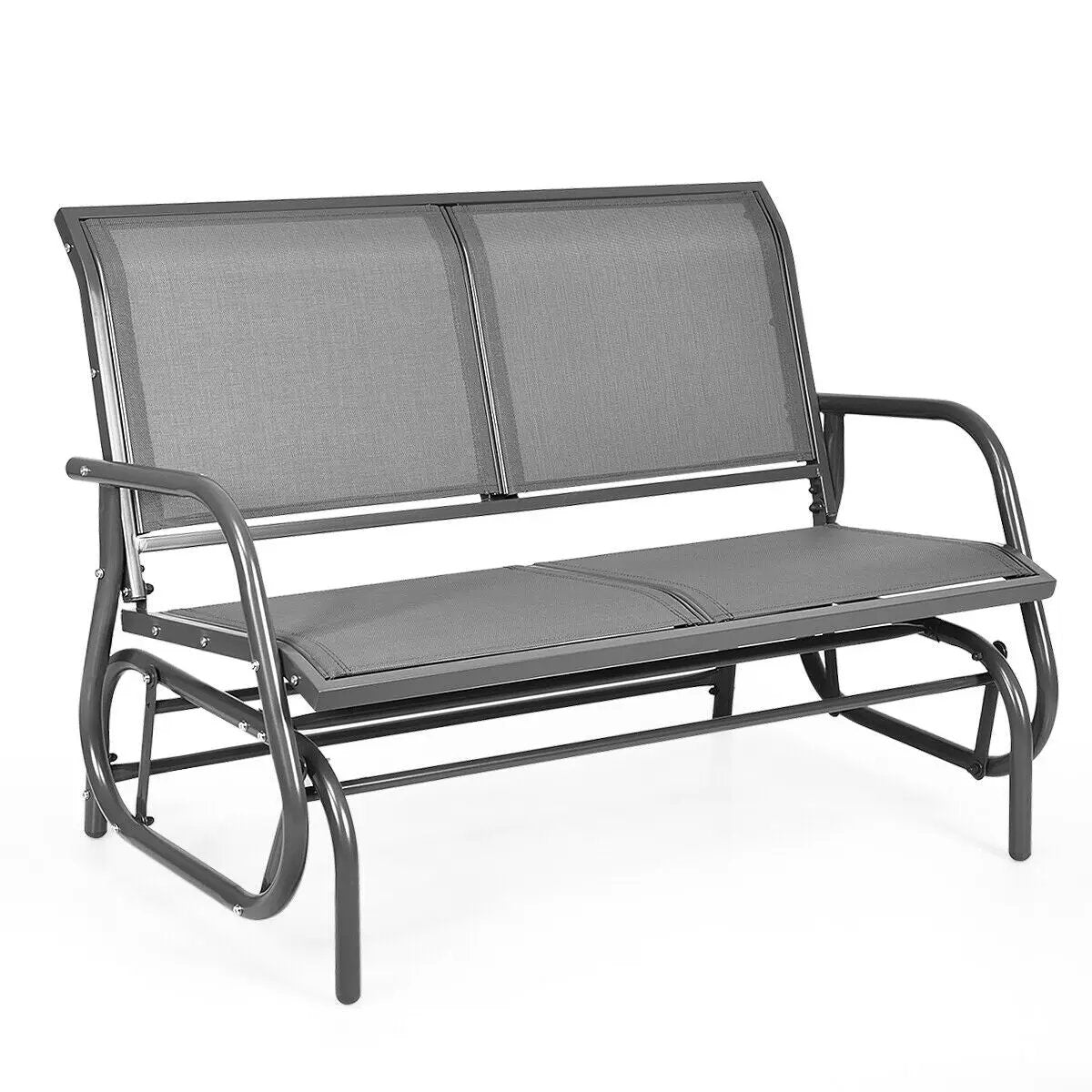 Swing Glider Chair 48 Inch Loveseat Rocker Lounge Backyard by DirectDeals