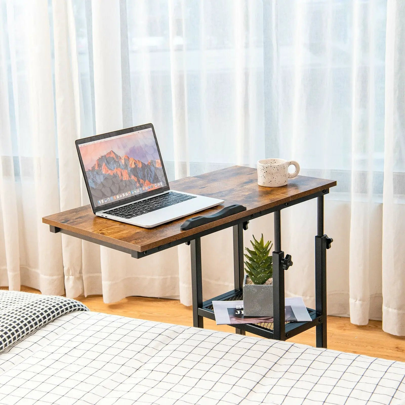 Adjustable C-Shaped Bedside Table by DirectDeals