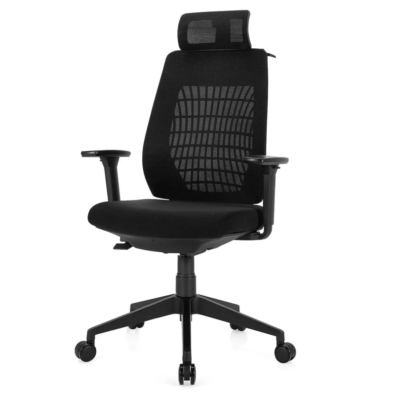 High Back Mesh Office Chair with Clothes Hanger by DirectDeals