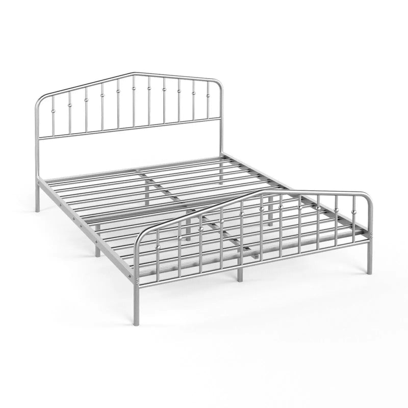 Queen Size Metal Bed Frame Slat Platform by DirectDeals