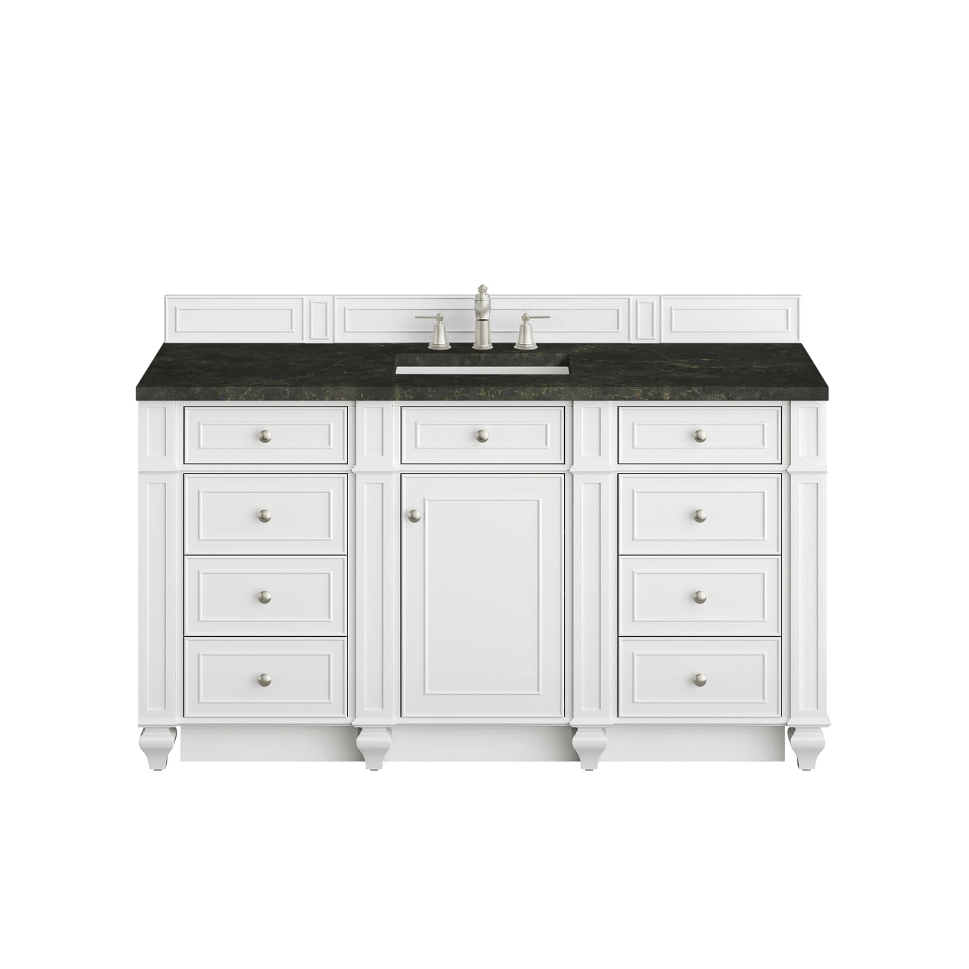 James Martin Bristol 60" Single Bathroom Vanity, Bright White by James Martin