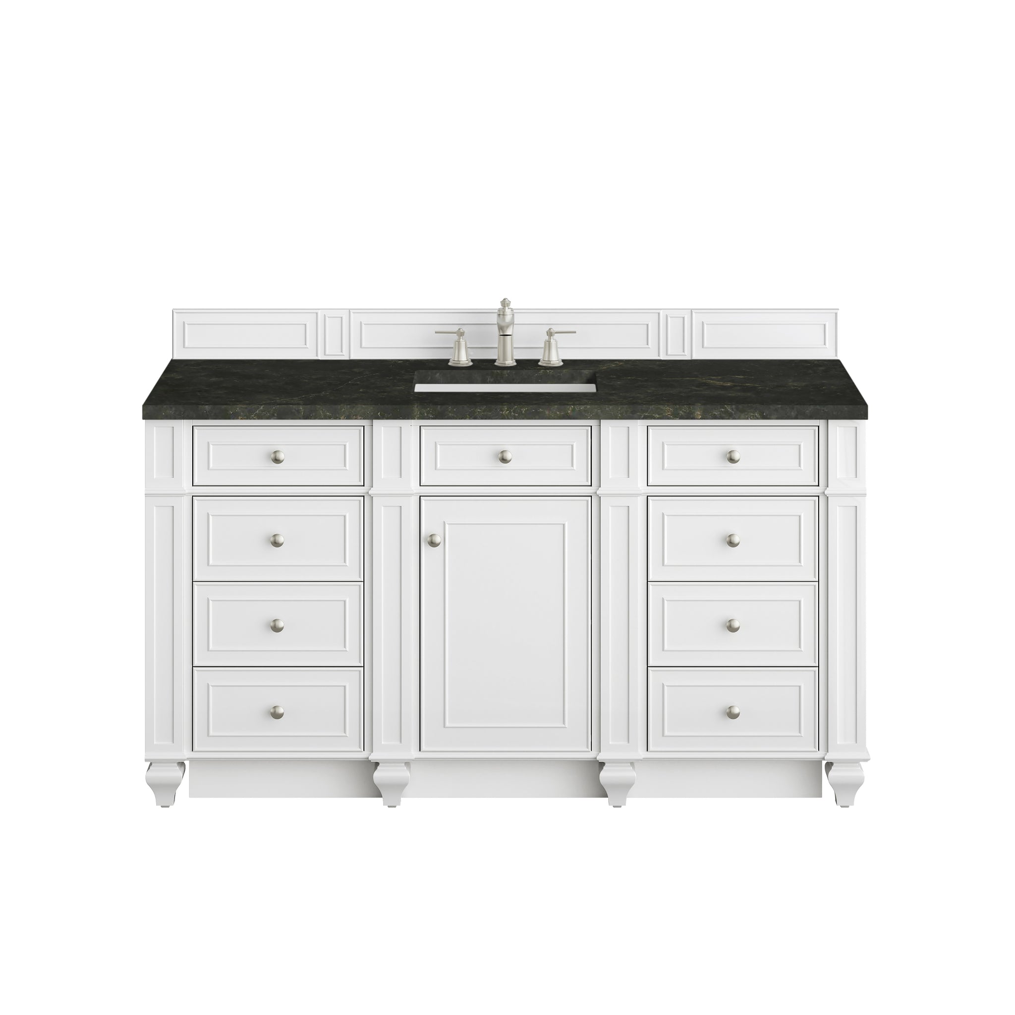James Martin Bristol 60" Single Bathroom Vanity, Bright White by James Martin