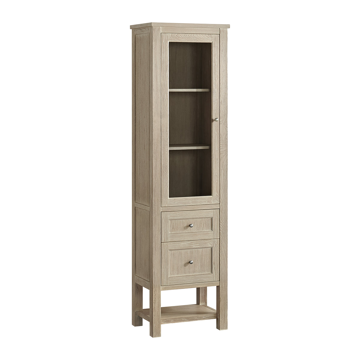 James Martin Breckenridge Linen Cabinet, Whitewashed Oak, view 12