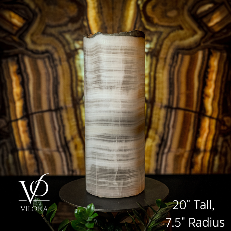 Ice Onyx Table Lamp (Live Edge #3), photo 2 of 5